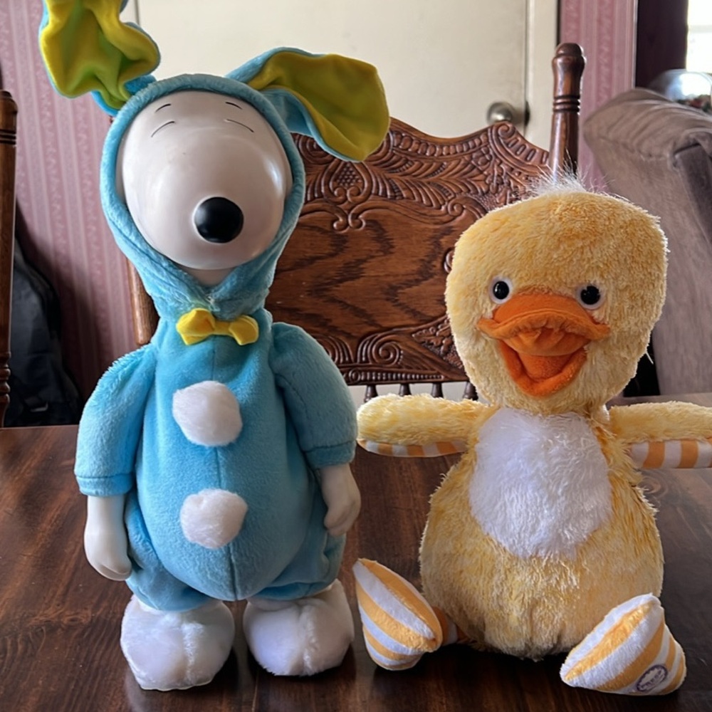 Easter Snoopy Bunny and Chick